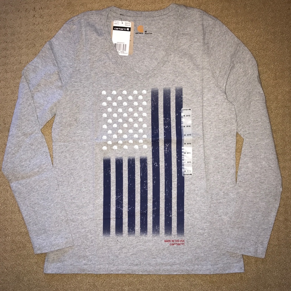 NWT CARHARTT WOMEN’S GREY LONG SLEEVE